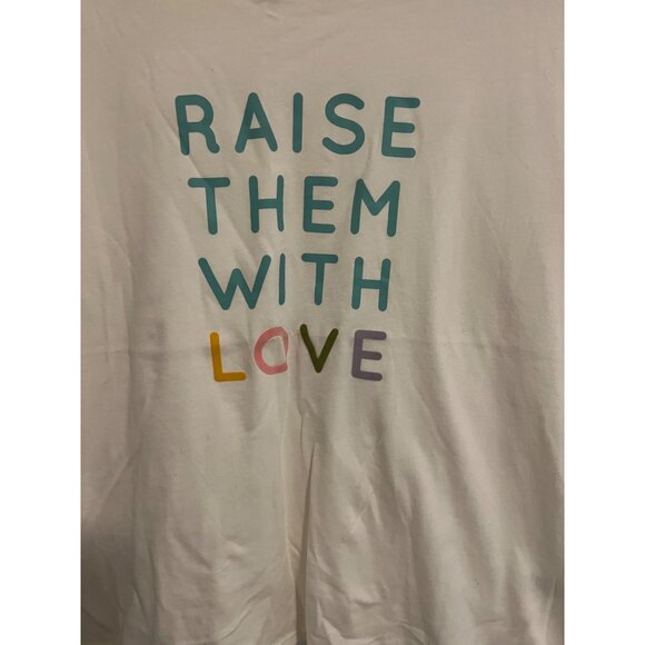 LC Lauren Conrad Raise Them With Love Tee T-shirt Size Large - Picture 2 of 4